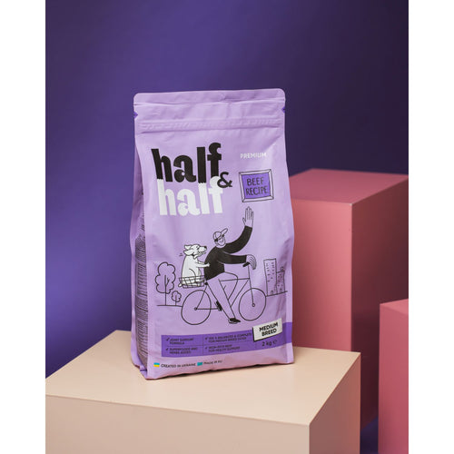 HALF&HALF Dog Medium Breed, 2kg