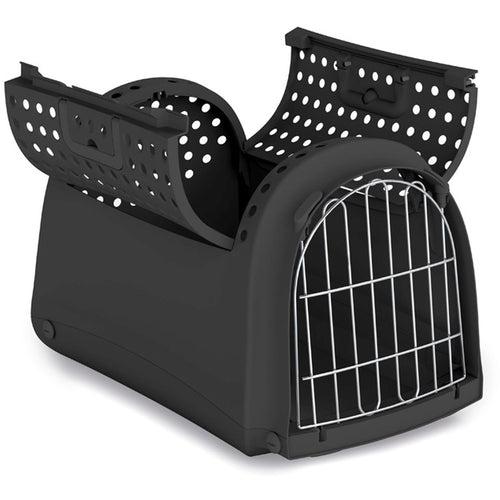 IMAC Transporter Linus Cabrio Crni (do 5kg) 50x32x34,5cm