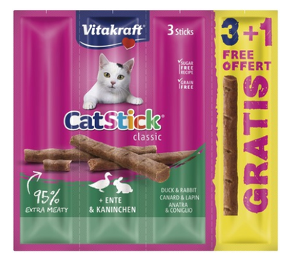 VITAKRAFT Poslastica za mačke StickMini s pačetinom