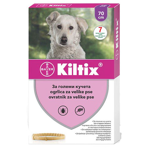 KILTIX (Elanco) Ogrlica za pse, protiv buva i krpelja Large, 70cm
