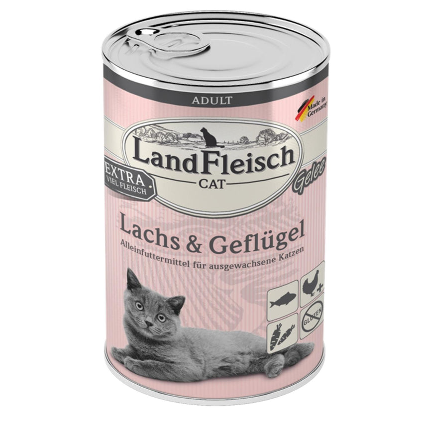 LANDFLEISCH Losos sa zivinom u zeleu, za macke, 400g