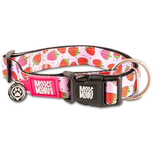 MAX & MOLLY Ogrlica za pse Smart ID Strawberry Dream