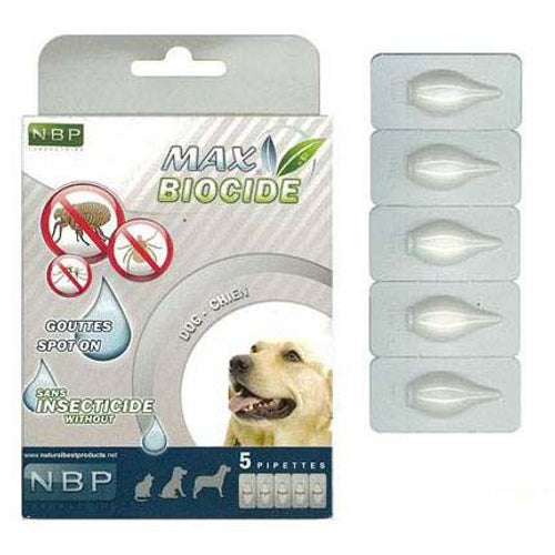 MAX BIOCIDE Ampule SpotOn za pse biljne 5x1ml