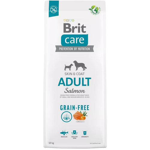 BRIT CARE GF Adult Small/Medium Breed, s lososom, bez zitarica, 12kg