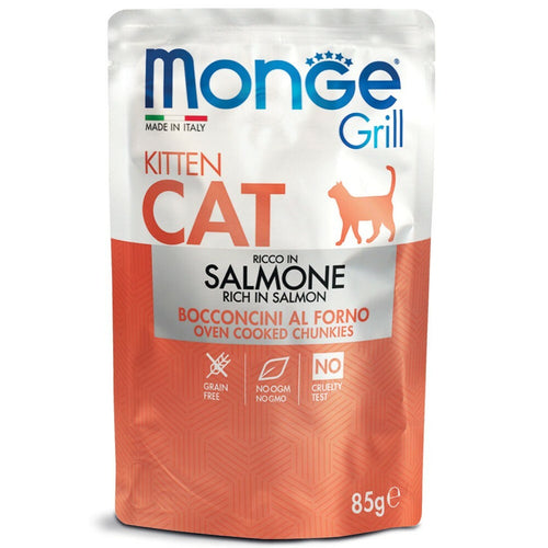 Monge Cat Grill sos Losos - Kitten 85g