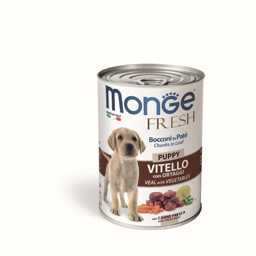 Monge Fresh pasteta sa govedinom i povrcem - Puppy - konzerva 400g