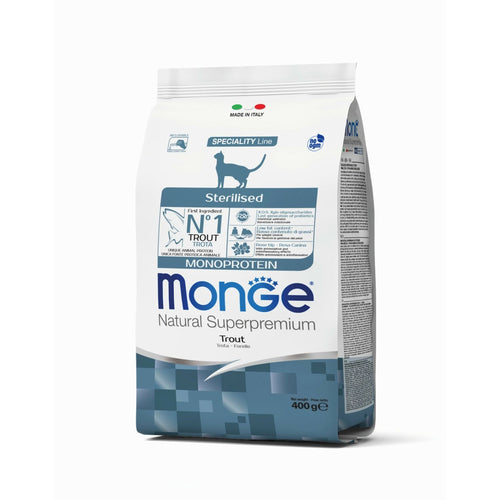 MONGE Hrana za macke  Cat Monoprotein Pastrmka za sterilisane macke,400g