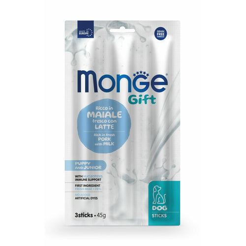 Monge Sticks Puppy and Junior poslastica za stence svinjetina sa mlekom 45gr