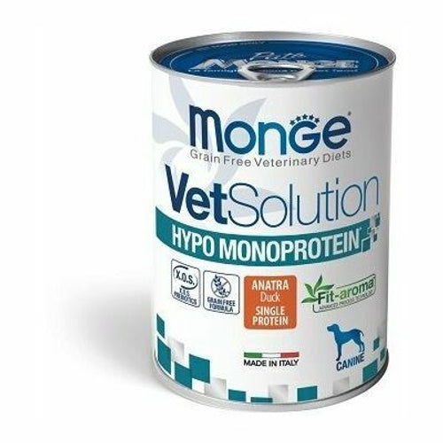 MONGE Vet solution psi HYPO,MONOPROTEIN PACETINA, osetljivi psi, konzerva 400g