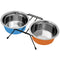 Mr. PET DoubleDiner Činija sa stalkom, od nerđajućeg čelika, 2x400ml, 13cm