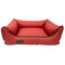 Mr. PET Krevet za pse Soft, eko koža, Crveni, 70x55cm