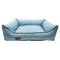 Mr. PET Krevet za pse Soft, eko koža, Svetlo Plavi, 70x55cm