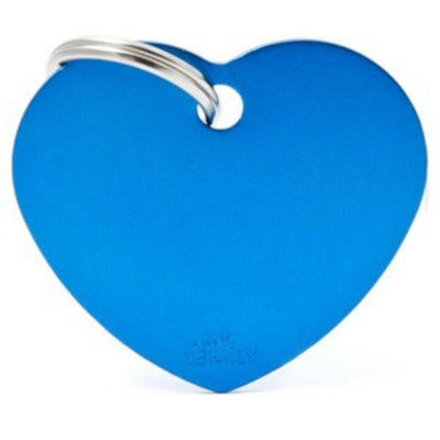 MYFAMILY Basic Plocica za graviranje, Srce, aluminijum, plava