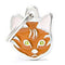 MYFAMILY Friends Pločica za graviranje, Mačka narandžasta 1,9x2,0cm