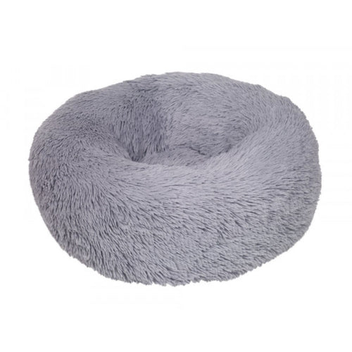 NOBBY Krevet za pse Esla, okrugli, plis, Sivi