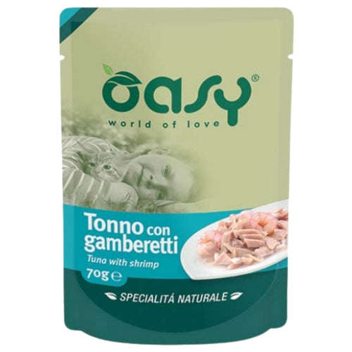 OASY Kesica za macke s Tunjevinom i Gamborima, 70g