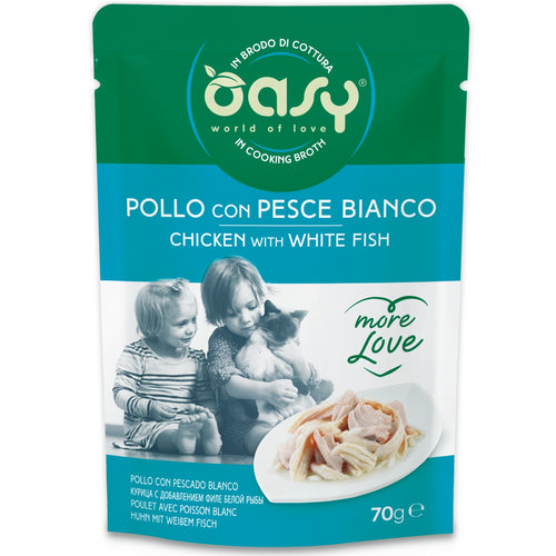 OASY More Love Kesica za macke Fileti piletine s ribom, 70g