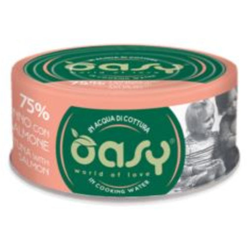 OASY More Love Konzerva za macke Fileti tune sa lososom, 70g
