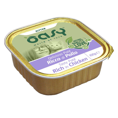 OASY Tasty Pate Pasteta za macice KITTEN s piletinom, 100g
