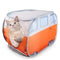 OUTLET ALL4PAWS Vintage Kućica za mačke Pop Up Minibus, 75x58x58cm