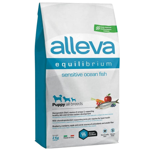 OUTLET ALLEVA EQUILIBRIUM Sensitive PUPPY s okeanskom ribom, All Breeds