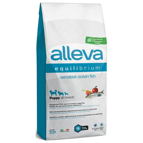 OUTLET ALLEVA EQUILIBRIUM Sensitive PUPPY s okeanskom ribom, All Breeds, 12kg