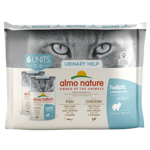 OUTLET ALMO NATURE Holistic kesice za macke Multi Pack, Urinary help, 6x70g