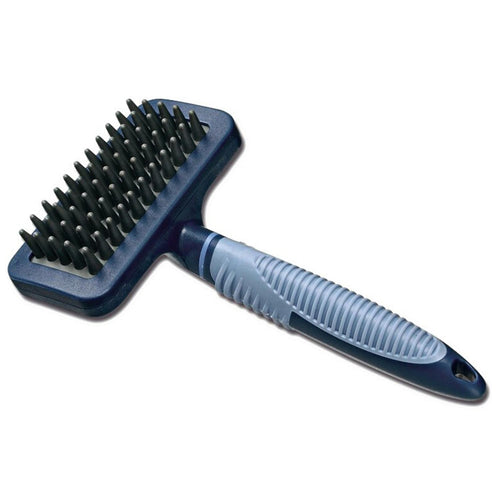 OUTLET CAMON Cetka za krzno Slicker SoftGrip cetvrtasta, gumeni zupci, Medium