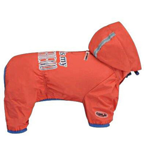 OUTLET CAMON Kabanica za pse Nuvola Red, sa fiksnom kapuljacom, Crvena