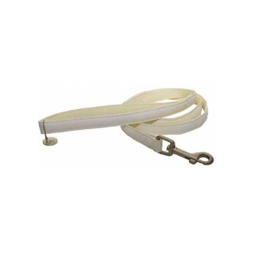 OUTLET CROCI Povodac za pse MyLord, od eko koze Beli, 120cmx25mm