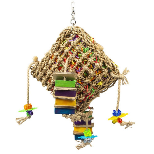 OUTLET DUVO+ Igracka za ptice Morska trava mreza, 43x28x10cm