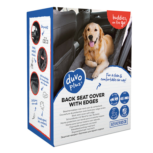 OUTLET DUVO+ Pokriva za zadnje sediste 147x99x12cm crni