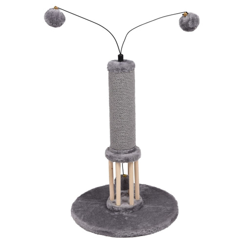 OUTLET FLAMINGO Grebalica za macke Drvo Lia, Siva, 35x35x68cm