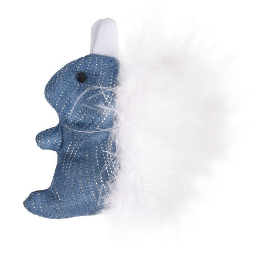 OUTLET FLAMINGO Igracka za macke Veverica Medy, Plava, 9,5cm