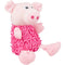 OUTLET FLAMINGO Igračka za pse Svinja Shaggy, plišana, Roze, 27cm