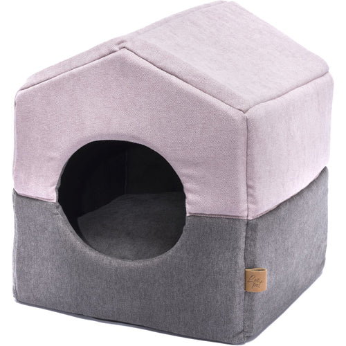 OUTLET LEO PET Kucica za macke Light, rasklopiva, roze, 34x34x41cm