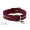 OUTLET LEO PET Ogrlica za pse DaVinci, Swarovski, Bordo