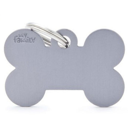 OUTLET MYFAMILY Basic Plocica za graviranje, Kost, aluminijum, siva