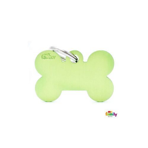 OUTLET MYFAMILY Basic Plocica za graviranje, Kost, aluminijum, zelena