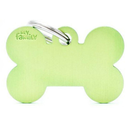 OUTLET MYFAMILY Basic Plocica za graviranje, Kost, aluminijum, zelena, Small