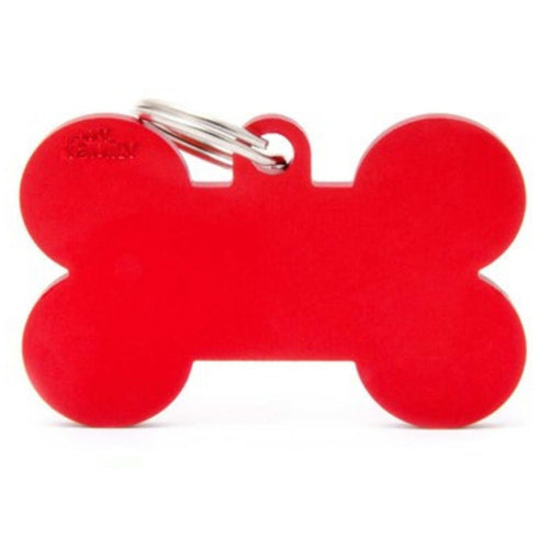 OUTLET MYFAMILY Basic Plocica za graviranje Kost, aluminijum, crv. XL 4,8x3,15cm