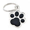 OUTLET MYFAMILY Classic Pločica za graviranje, Šapa, crna, Large 3,0x2,9cm