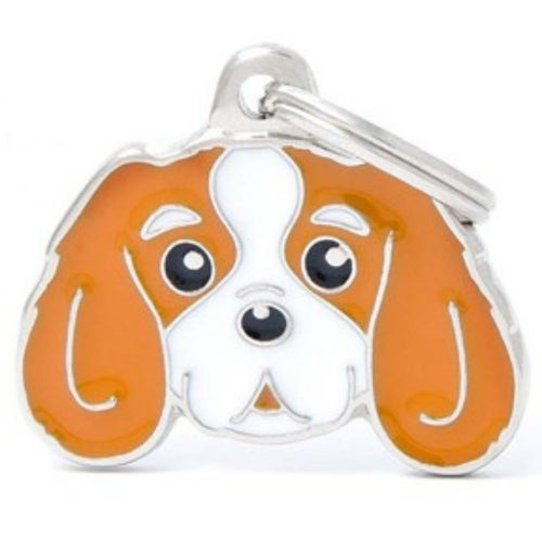 OUTLET MYFAMILY Friends Plocica za graviranje, Kavaljer King Charles 2,4x3,2cm