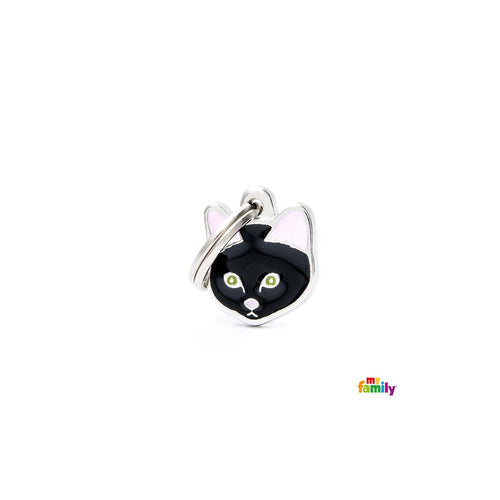 OUTLET MYFAMILY Friends Plocica za graviranje, Macka crna 2,0x1,9cm