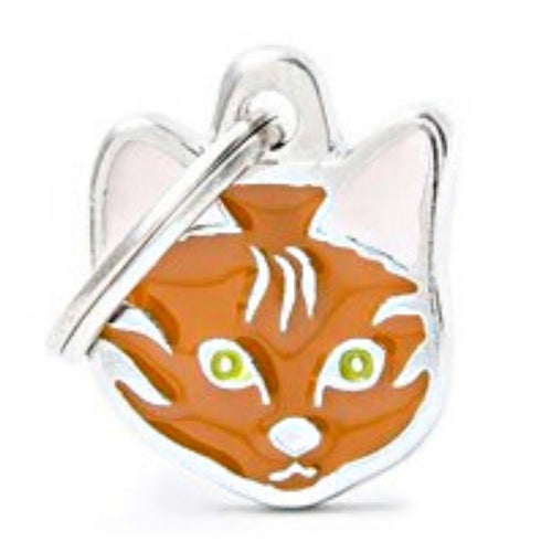 OUTLET MYFAMILY Friends Plocica za graviranje, Macka narandzasta 1,9x2,0cm