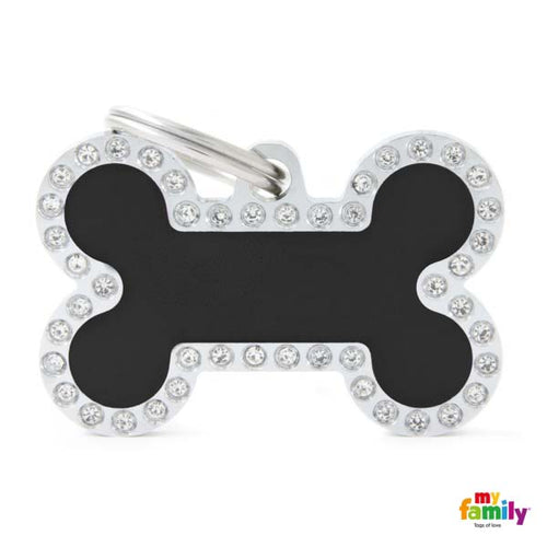 OUTLET MYFAMILY Glam Plocica za graviranje, Kost, crna