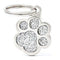 OUTLET MYFAMILY Shine Pločica za graviranje, Šapa srebrna, Small 2,0x2,0cm