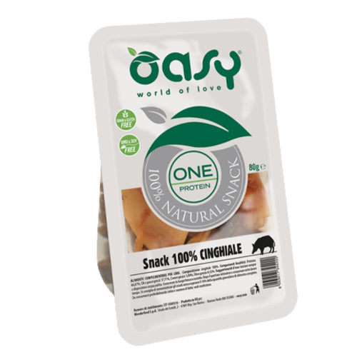 OUTLET OASY Natural Poslastica za pse, s divljom svinjom 100%, 80g