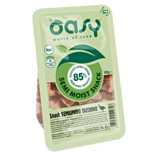 OUTLET OASY Natural Semi Moist, poluvlazna poslastica za pse, s curetinom, 100g