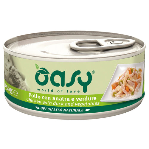 OUTLET OASY Specialita' Naturali Konzerva za pse s Piletinom i pacetinom, 150g